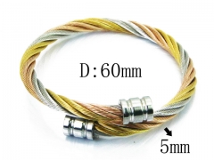 HY Stainless Steel 316L Bangle (Steel Wire)-HY38B0627HKV
