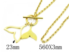 HY Stainless Steel 316L Necklaces (Animal Style)-HY32N0079HIL