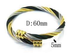 HY Stainless Steel 316L Bangle (Steel Wire)-HY38B0634HKX