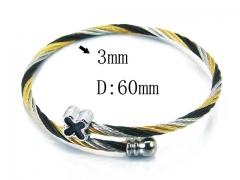 HY Stainless Steel 316L Bangle (Steel Wire)-HY38B0573HJG