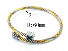 HY Stainless Steel 316L Bangle (Steel Wire)-HY38B0572HJZ