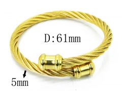HY Stainless Steel 316L Bangle (Steel Wire)-HY38B0621HJF