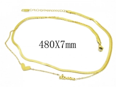 HY Wholesale Stainless Steel 316L Lover Necklaces-HY32N0067HHZ