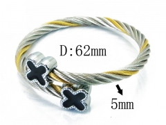 HY Stainless Steel 316L Bangle (Steel Wire)-HY38B0592HJD