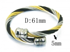 HY Stainless Steel 316L Bangle (Steel Wire)-HY38B0610HKC