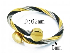 HY Stainless Steel 316L Bangle (Steel Wire)-HY38B0588HKA