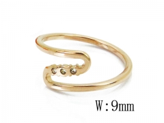 HY Wholesale 316L Stainless Steel CZ Rings-HY14R0603OF