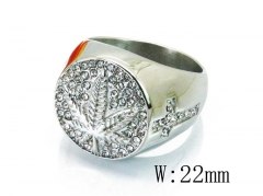 HY Wholesale 316L Stainless Steel CZ Rings-HY22R1191H4