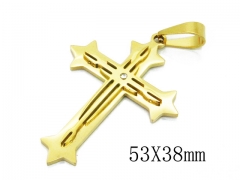 HY 316L Stainless Steel Cross Pendants-HY08P0826MR