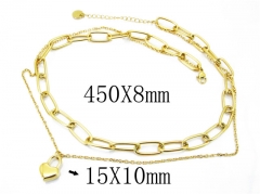 HY Wholesale Stainless Steel 316L Lover Necklaces-HY32N0089HHL