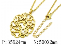 HY Stainless Steel 316L Necklaces (Bear Style)-HY90N0177HMV