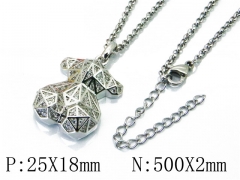 HY Stainless Steel 316L Necklaces (Bear Style)-HY90N0179IEE