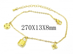 HY Wholesale stainless steel Anklet-HY32B0117OL