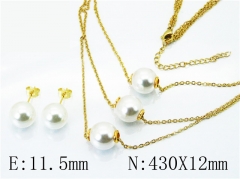 HY Stainless Steel jewelry Pearl Set-HY59S1429HIS