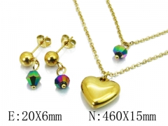 HY Wholesale 316L Stainless Steel Lover jewelry Set-HY91S0820HHG