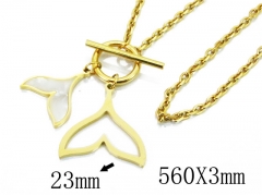 HY Stainless Steel 316L Necklaces (Animal Style)-HY32N0097HIL