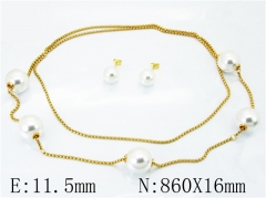 HY Stainless Steel jewelry Pearl Set-HY59S1427HMQ