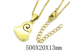 HY Stainless Steel 316L Necklaces (Animal Style)-HY91N0184MLS