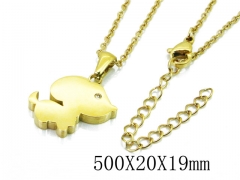 HY Stainless Steel 316L Necklaces (Animal Style)-HY91N0192MLU