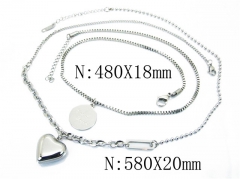 HY Wholesale Stainless Steel 316L Lover Necklaces-HY32N0093HZL