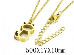 HY Stainless Steel 316L Necklaces (Animal Style)-HY91N0186MLR