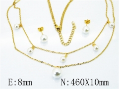 HY Stainless Steel jewelry Pearl Set-HY59S1434HFF