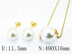 HY Stainless Steel jewelry Pearl Set-HY59S1436MX