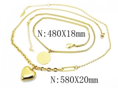 HY Wholesale Stainless Steel 316L Lover Necklaces-HY32N0094HKE