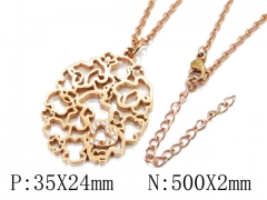 HY Stainless Steel 316L Necklaces (Bear Style)-HY90N0178HNC