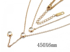 HY Wholesale| Popular CZ Necklaces-HY32N0107PL