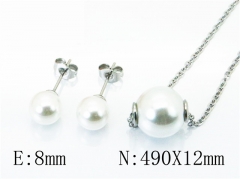 HY Stainless Steel jewelry Pearl Set-HY59S1437LG