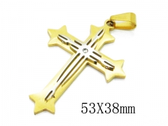 HY 316L Stainless Steel Cross Pendants-HY08P0824MZ