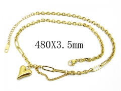 HY Wholesale Stainless Steel 316L Lover Necklaces-HY32N0105PL