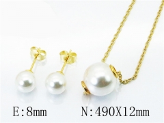 HY Stainless Steel jewelry Pearl Set-HY59S1438MS