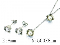 HY Stainless Steel jewelry Pearl Set-HY59S1473L5