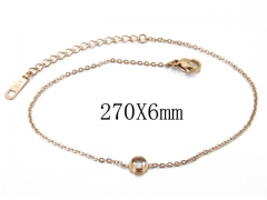 HY Wholesale stainless steel Anklet-HY32B0127MW