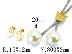 HY Stainless Steel jewelry Pearl Set-HY64S1154HMS