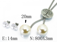 HY Stainless Steel jewelry Pearl Set-HY64S1144HKR