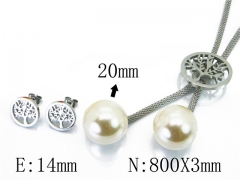 HY Stainless Steel jewelry Pearl Set-HY64S1147HKT
