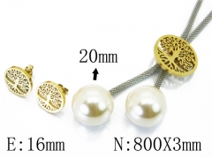 HY Stainless Steel jewelry Pearl Set-HY64S1149HMY