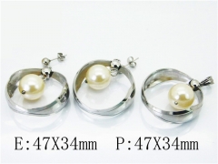 HY Stainless Steel jewelry Pearl Set-HY64S1160PD