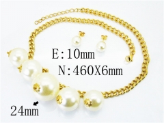 HY Stainless Steel jewelry Pearl Set-HY64S1158HLX