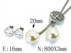 HY Stainless Steel jewelry Pearl Set-HY64S1150HKT