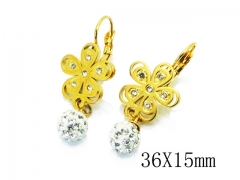 HY Wholesale 316L Stainless Steel Drops Earrings-HY67E0312LX