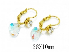 HY Wholesale 316L Stainless Steel Drops Earrings-HY67E0313KL