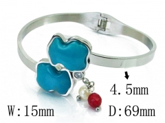 HY Stainless Steel 316L Bangle (Bear Style)-HY64B1410HOA
