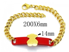 HY Wholesale Stainless Steel 316L Bracelets (Bear Style)-HY64B1363HIB