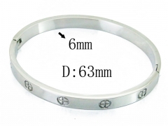 HY Wholesale 316L Stainless Steel Popular Bangle-HY14B0193HQQ