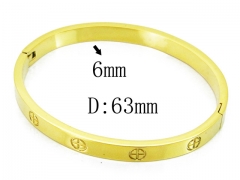 HY Wholesale 316L Stainless Steel Popular Bangle-HY14B0194HID