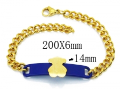 HY Wholesale Stainless Steel 316L Bracelets (Bear Style)-HY64B1364HIZ